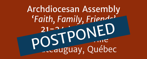 Archdiocesan Assembly Postponed