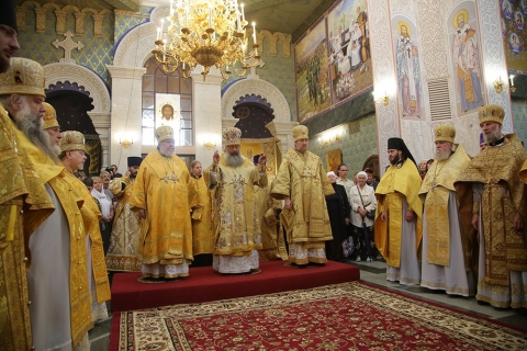 Divine Liturgy in Ekaterinburg on the Sunday of All Saints Glorified in the Russian Lands.