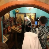 Metropolitan Tikhon initiates the stirring process