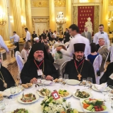 Le banquet avec le patriarche au palais de Catherine la Grande à Tsaristino