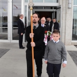 Jesse & Anthony nephews of Archimandrite lead the funeral procession