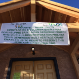 Heritage BC and Columbia Basin Trust "Built Heritage Grant" Thank You Banner