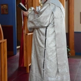 Protodeacon Taras Papish prays the Ektenia